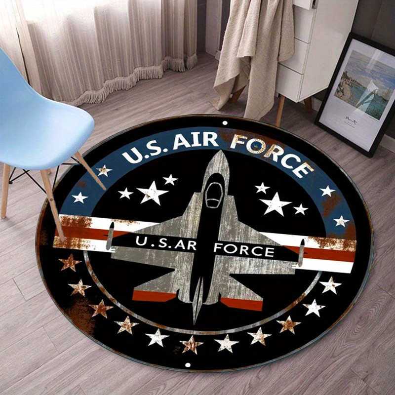Jet Home Bathroom Mats - Karpet Bulat Angkatan Udara AS Desain