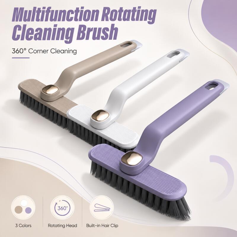 Home Bathroom Cleaning Kit - Set Sikat Pembersih Celah Putar 360