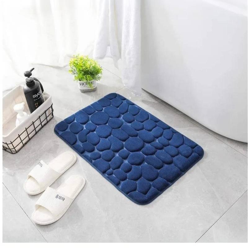 Jet Home Bathroom Mats - Keset Kamar Mandi Anti-Selip Berpola Batu