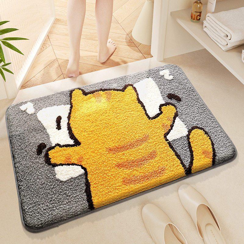 Jet Home Bathroom Mats - Keset Kamar Mandi Motif Kucing yang