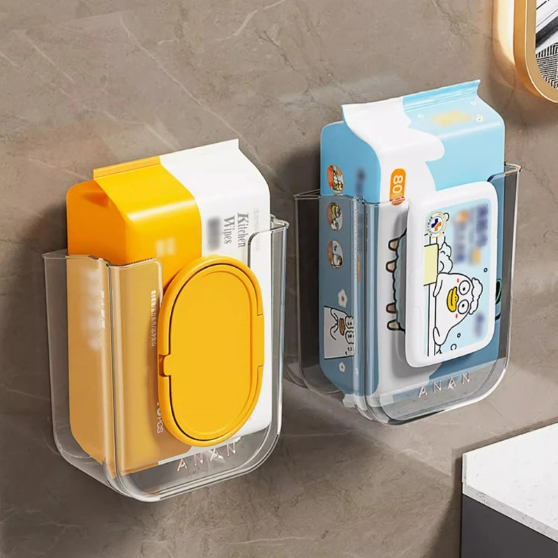 Home Bathroom Paper Towel Dispenser - Dispenser Tisu Basah Tempel Dinding, Tempat