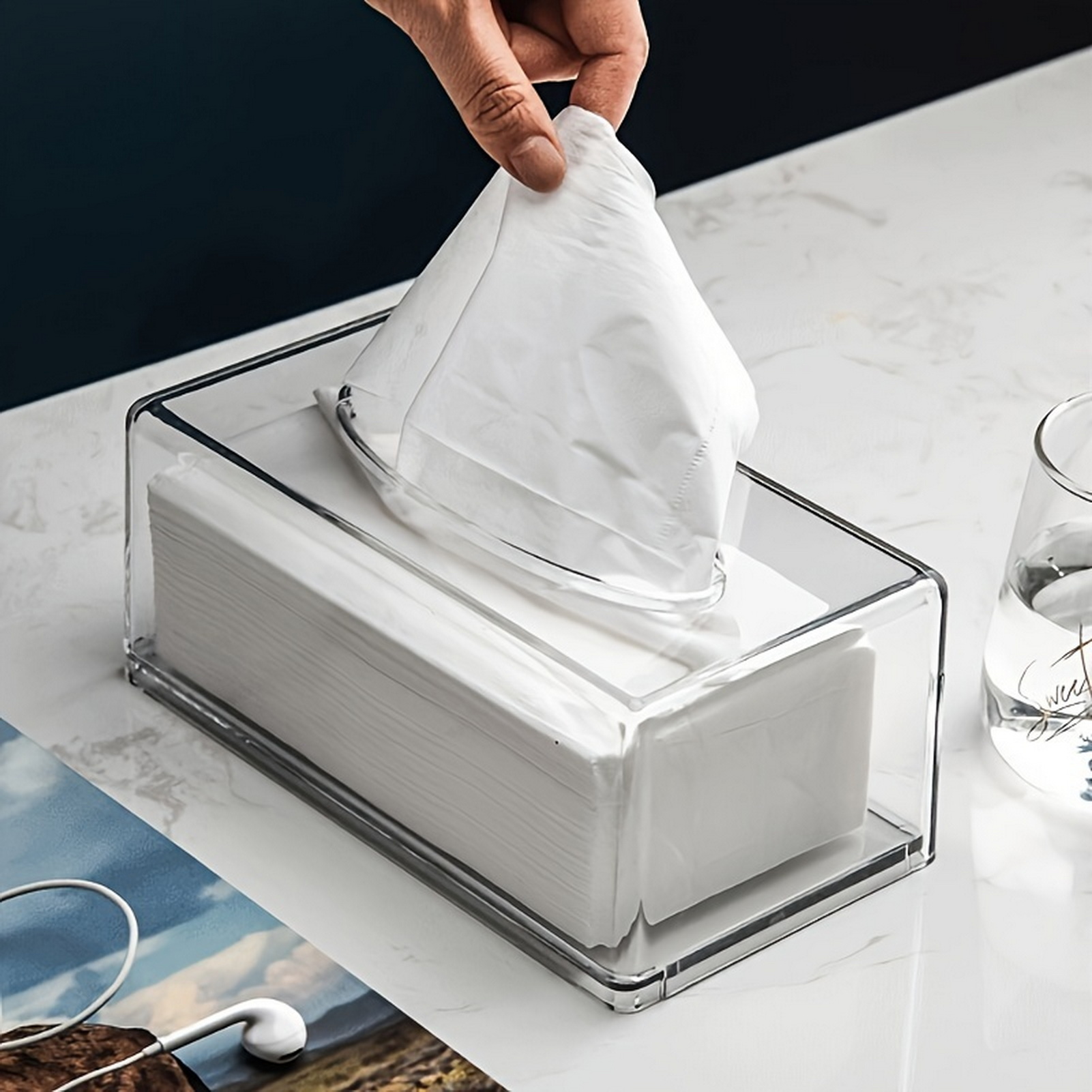 Home Bathroom Paper Towel Dispenser - Dispenser Kotak Tisu Kantor Rumah, Penghemat