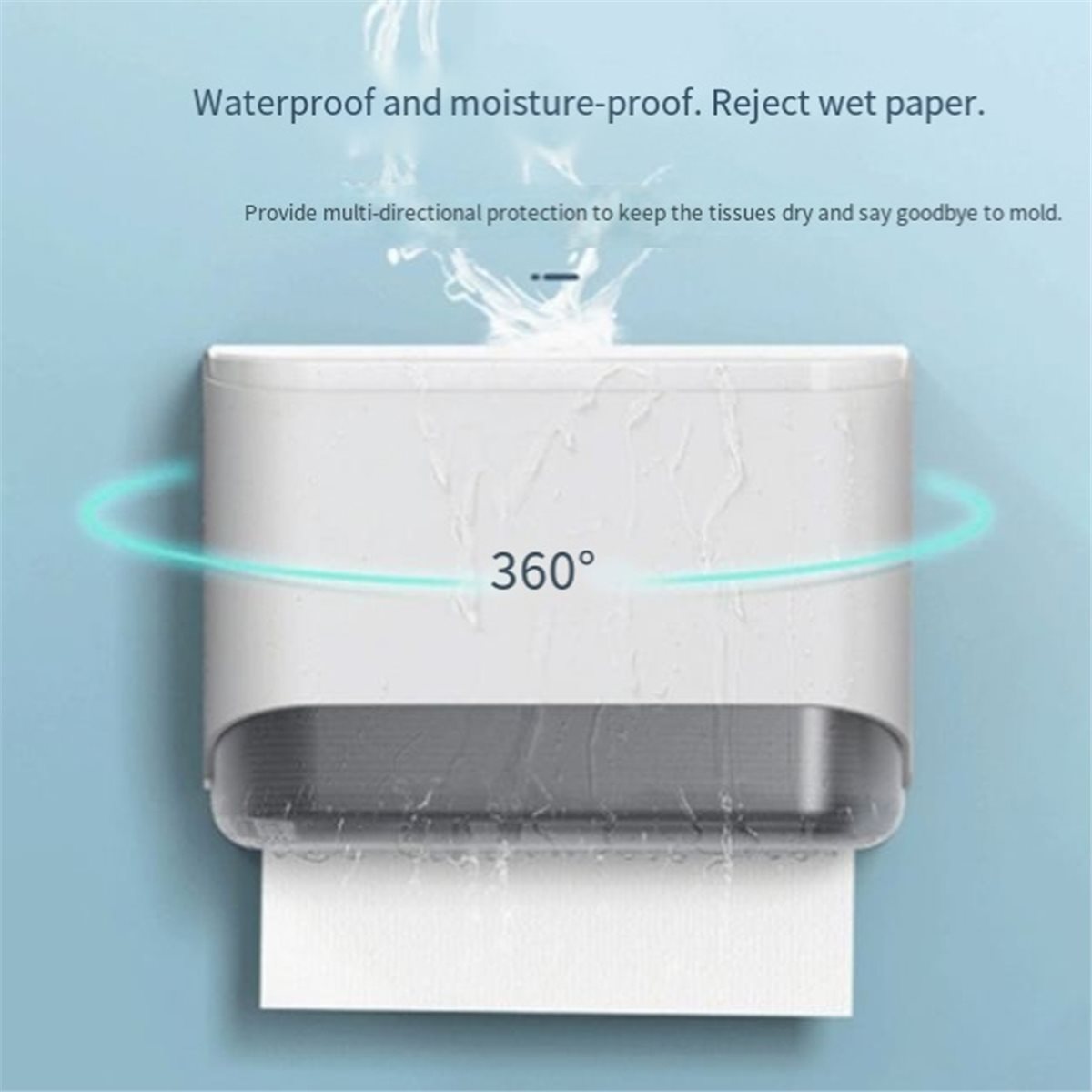 Home Bathroom Paper Towel Dispenser - Dispenser Tisu Dinding, Kotak Penyimpanan Tisu