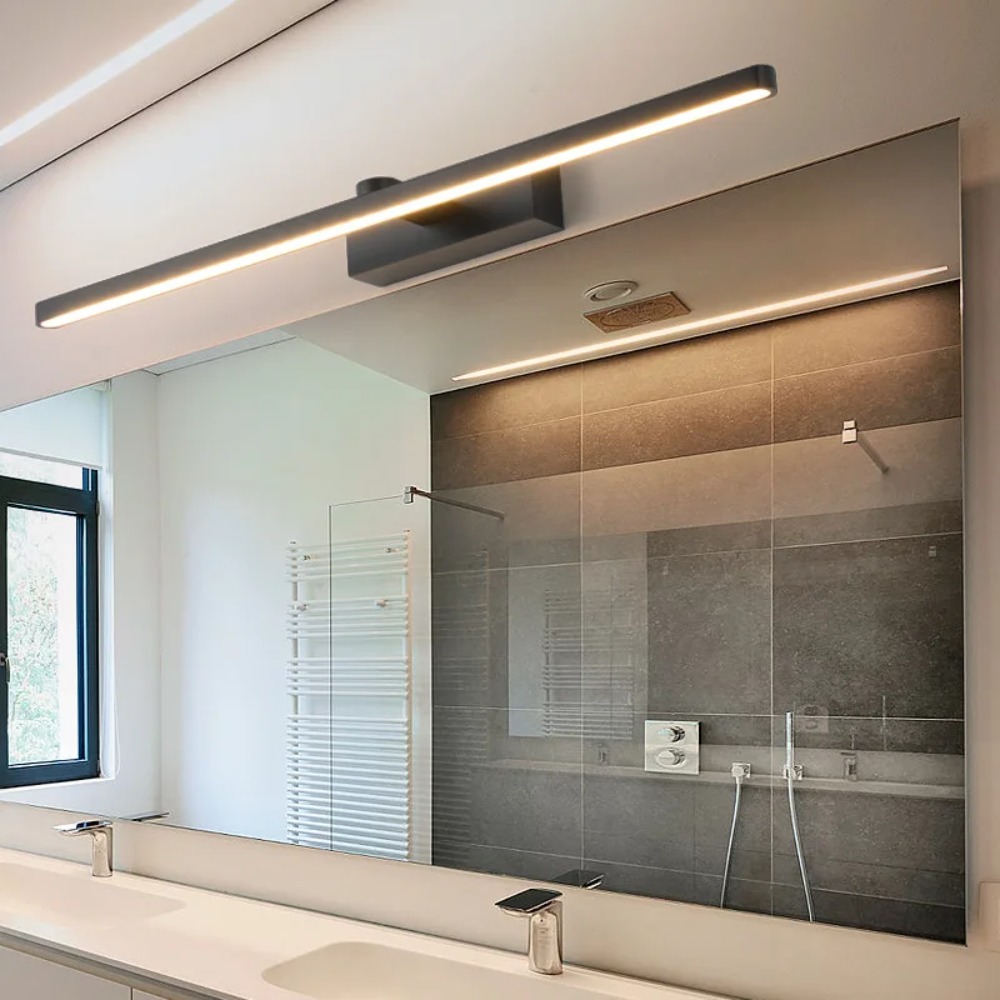 Home Theater Bathroom - JOYINLED Lampu Cermin LED Hitam 40CM