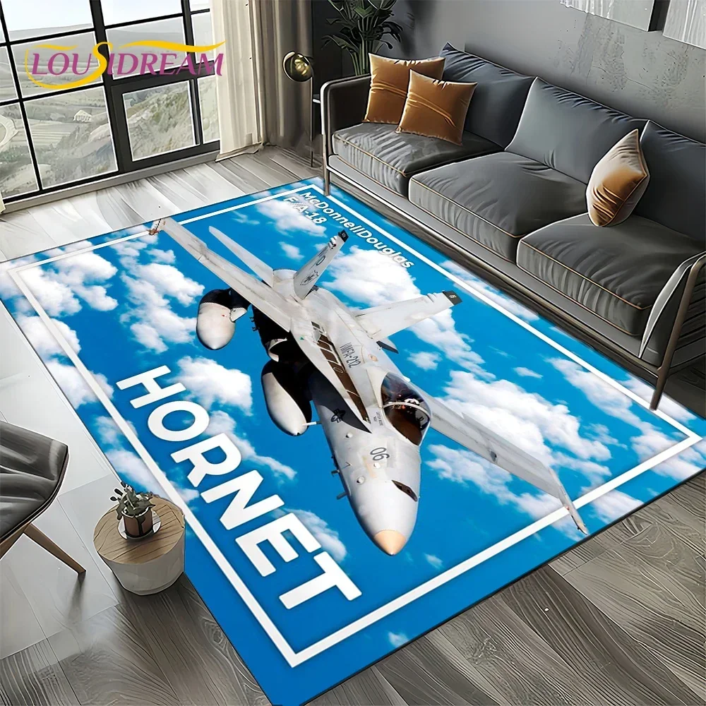 Jet Home Bathroom Mats - Karpet bergambar pesawat tempur Spitfire 3D