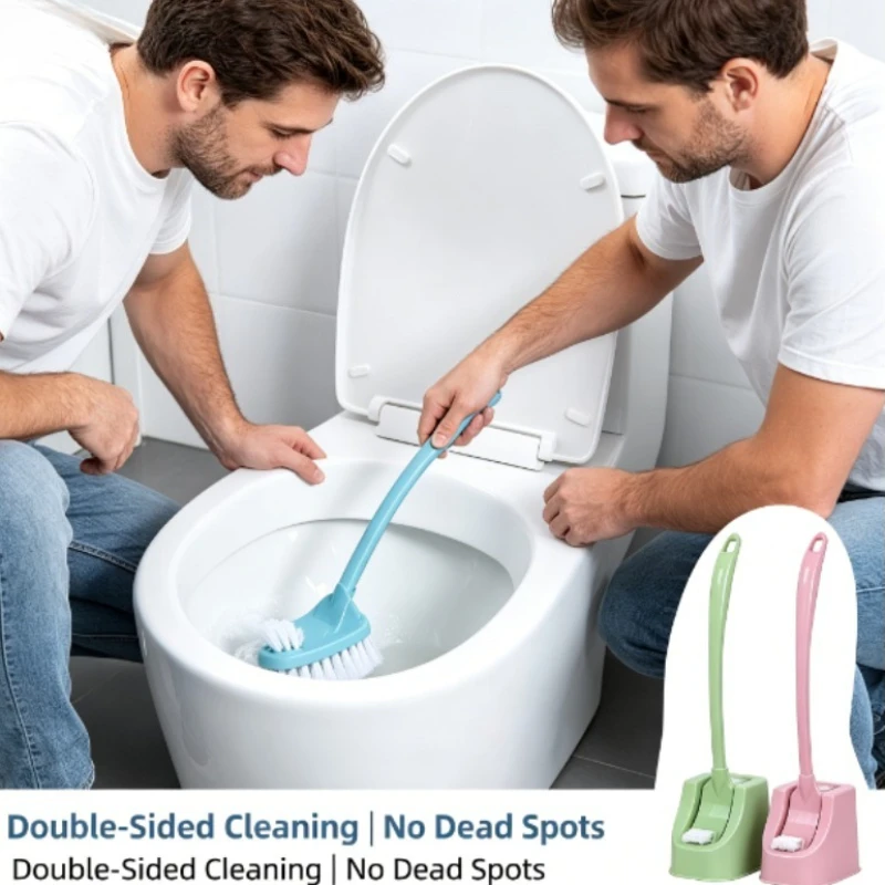 Home Bathroom Cleaning Kit - Set Sikat Pembersih Toilet Plastik Pegangan