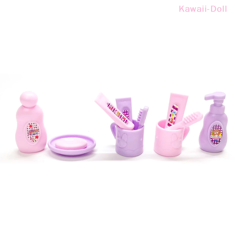 Home Theater Bathroom - 13Pcs Perlengkapan Kamar Mandi Miniatur Rumah