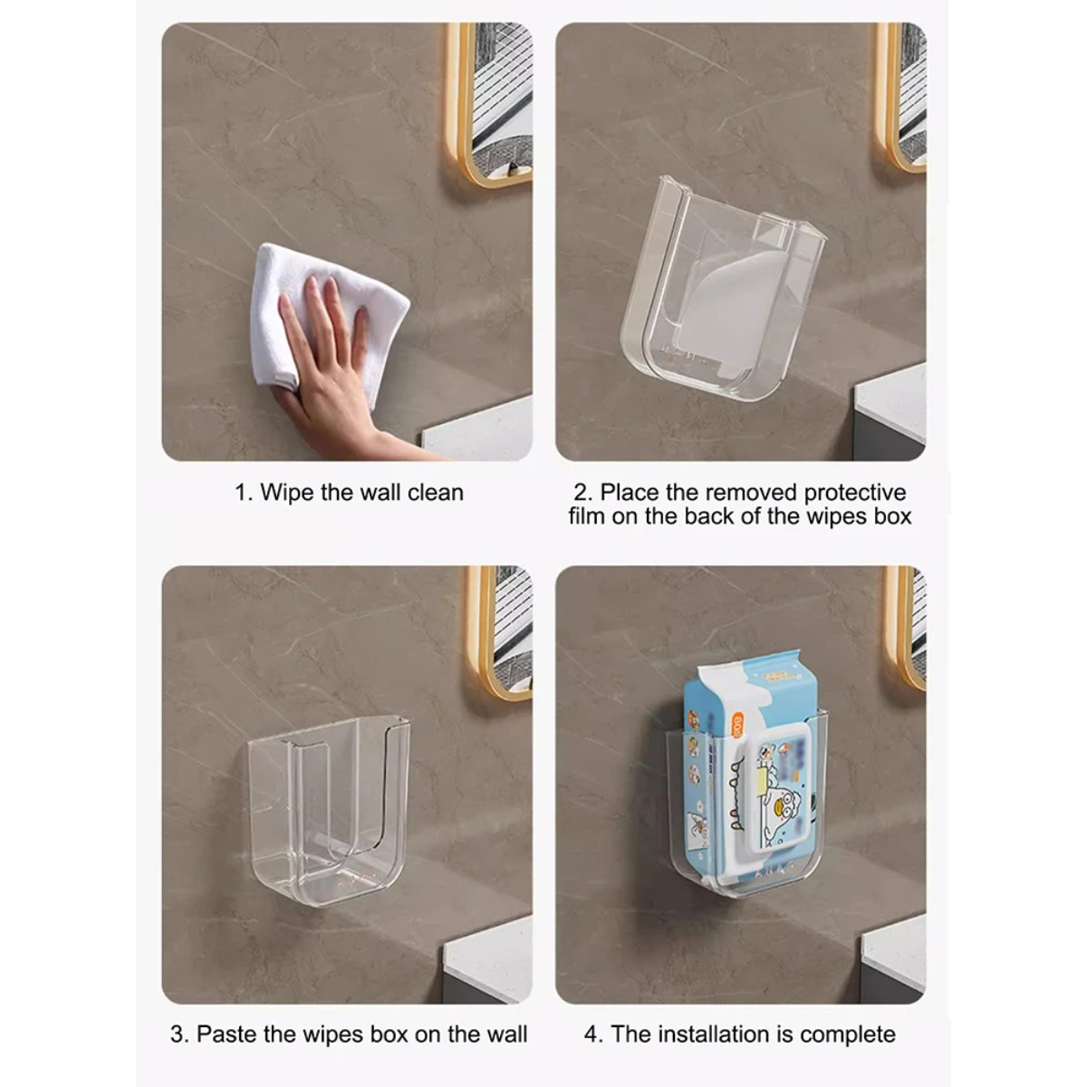 Dispenser Tisu Basah Perekat D - Home Bathroom Paper Towel Dispenser ulasan dan harga