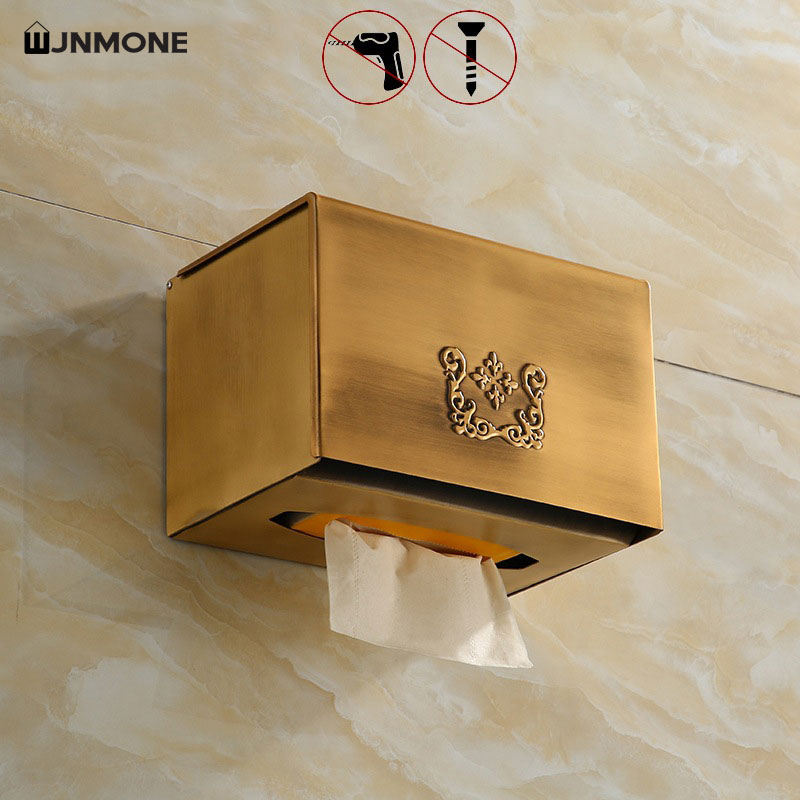 Tempat Kotak Tisu Kamar Mandi  - Home Bathroom Paper Towel Dispenser ulasan dan harga