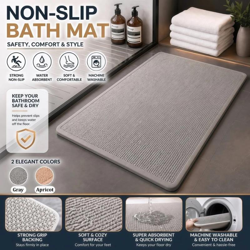 Keset Lantai Kamar Mandi Anti  - Jet Home Bathroom Mats ulasan dan harga