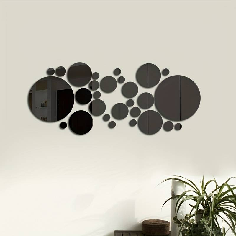 Stiker dinding cermin akrilik  - Home Theater Bathroom ulasan dan harga