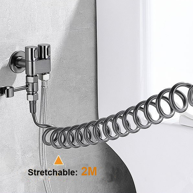Set Semprotan Bidet Tekanan Ti - Home Bathroom Cleaning Kit ulasan dan harga