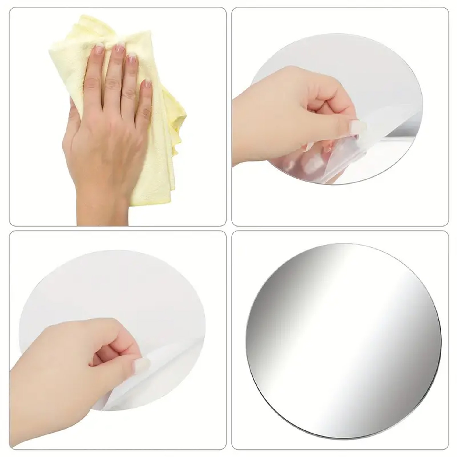 32 Buah Stiker Dinding Cermin  - Home Theater Bathroom ulasan dan harga