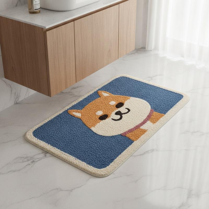 Keset Kamar Mandi Motif Kucing - Jet Home Bathroom Mats ulasan dan harga