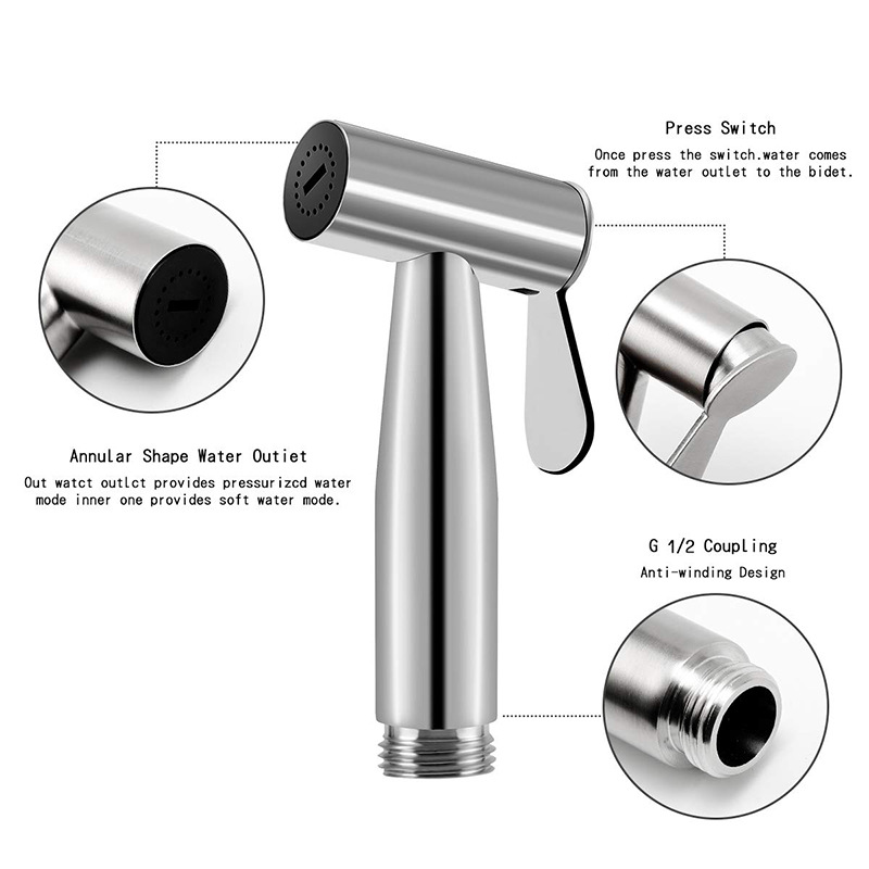Samodra Set Penyemprot Bidet T - Home Bathroom Cleaning Kit ulasan dan harga