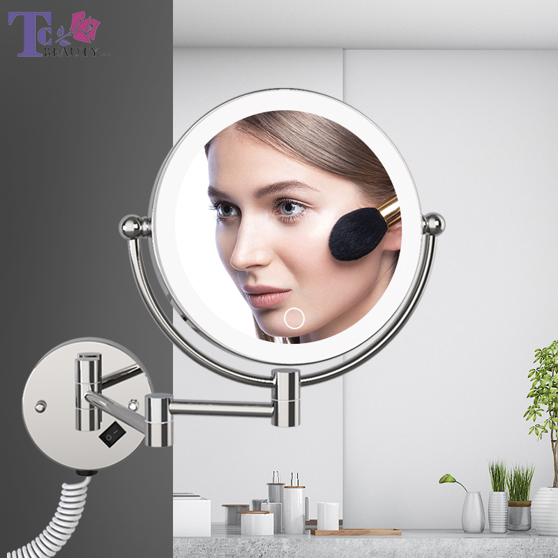 Wall Mounted LED Makeup Cermin - Home Theater Bathroom ulasan dan harga