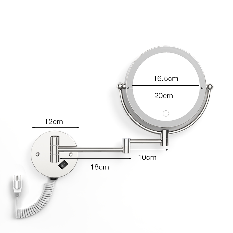 Wall Mounted LED Makeup Cermin - Home Theater Bathroom ulasan dan harga