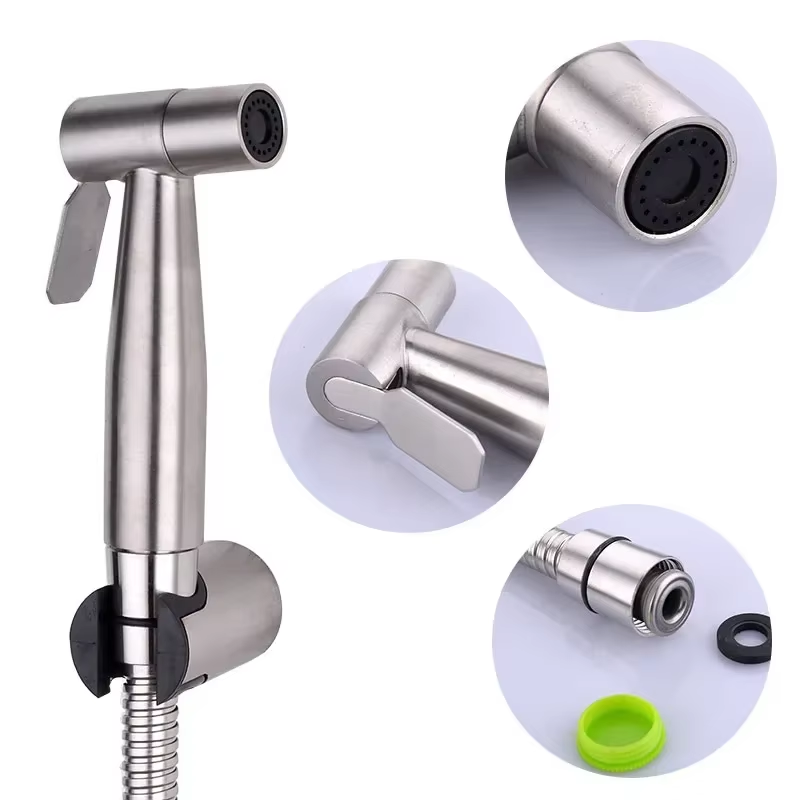 Keran Bidet Toilet Hitam, Semp - Home Bathroom Cleaning Kit ulasan dan harga