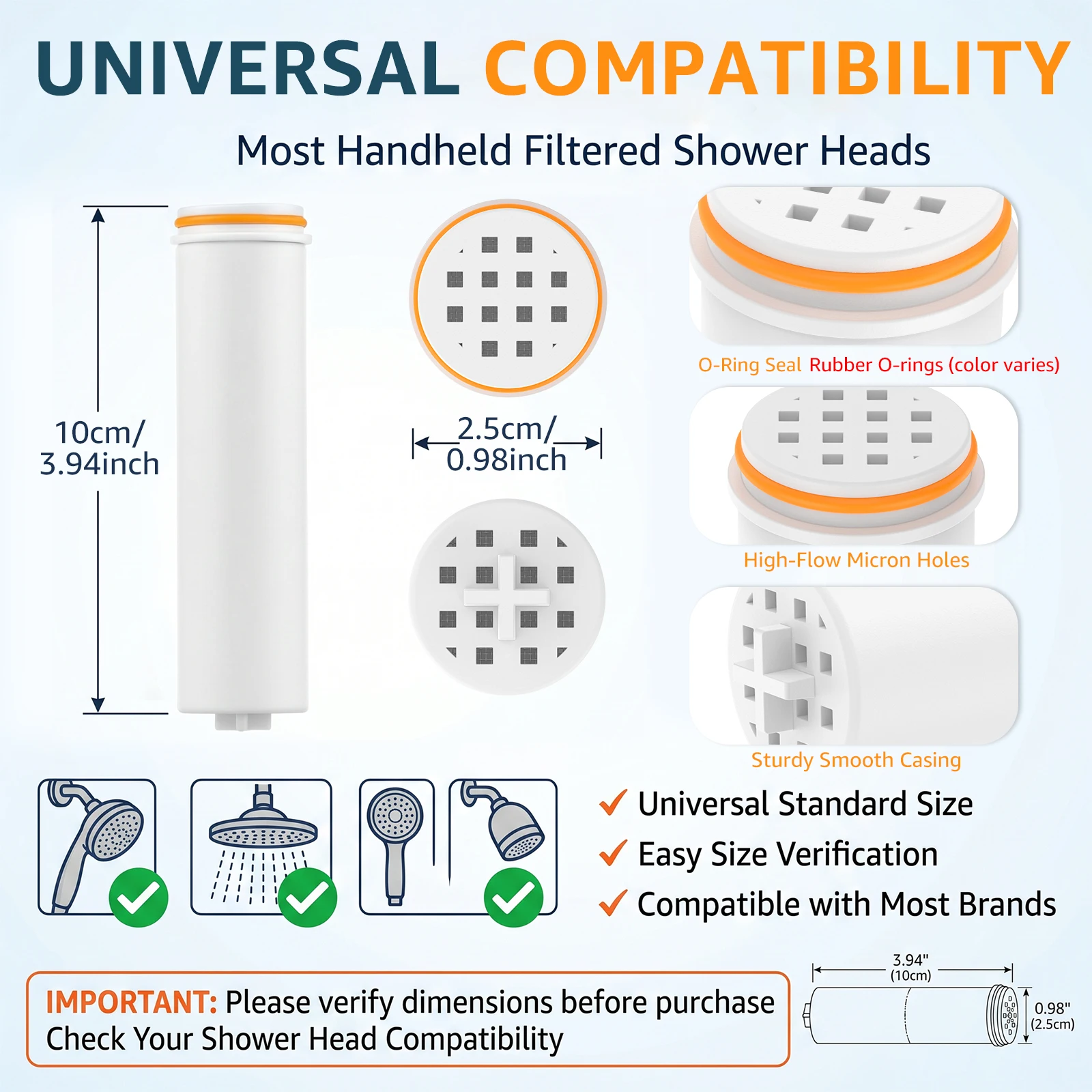2Pcs Filter Pengganti Kepala S - Home Bathroom Water Filter ulasan dan harga