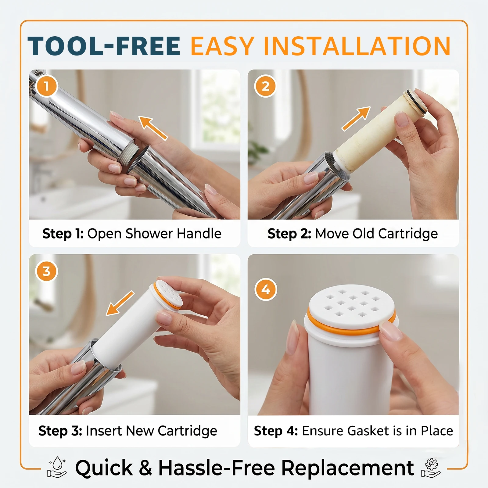 2Pcs Filter Pengganti Kepala S - Home Bathroom Water Filter ulasan dan harga