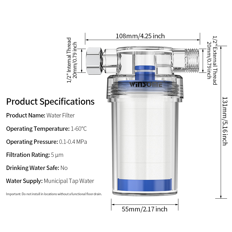 Sistem pra-filtrasi pemanas ai - Home Bathroom Water Filter ulasan dan harga
