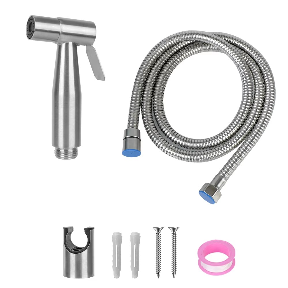 Keran Bidet Toilet Hitam, Semp - Home Bathroom Cleaning Kit ulasan dan harga