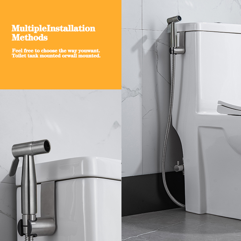 Keran Bidet Toilet Hitam, Semp - Home Bathroom Cleaning Kit ulasan dan harga